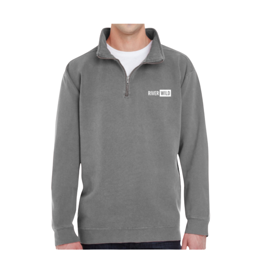 Grey RiverWild Comfort Color 1/4 Zip Sweatshirt