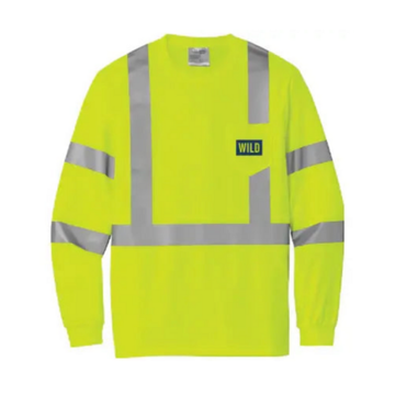 WILD SAFETY YELLOW MESH LONG SLEEVE