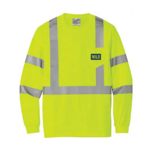 WILD SAFETY YELLOW MESH LONG SLEEVE