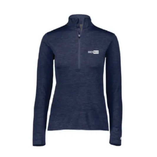 LADIES RIVERWILD NAVY RUSSELL 1/4 ZIP PULLOVER