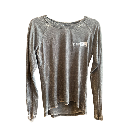 DARK GREY WASHED RIVERWILD LONG SLEEVE TEE