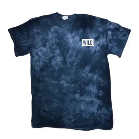 WILD NAVY TYE DYE WASHED TEE