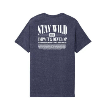 RIVERWILD MISSION STATEMENT SNOW HEATHER JERZEES BAND TEE