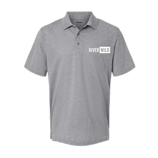 RiverWILD Light Grey Paragon Short Sleeve Polo