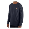 WILD Navy Carhartt Long Sleeve Pocket Tee