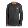 WILD Carbon Heather Carhartt Long Sleeve Pocket Tee