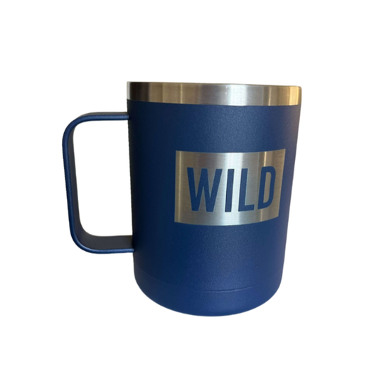 WILD Navy 12 oz Stainless Steel Coffee Mug