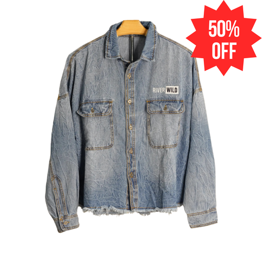 RIVERWILD SKY BLUE DENIM SHACKET