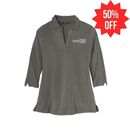 LADIES RIVERWILD STERLING GREY KNIT TUNIC