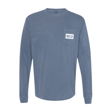 WILD Block Denim Long Sleeve Shirt