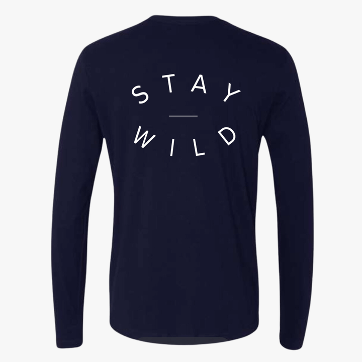 WILD Block Navy Long Sleeve Shirt