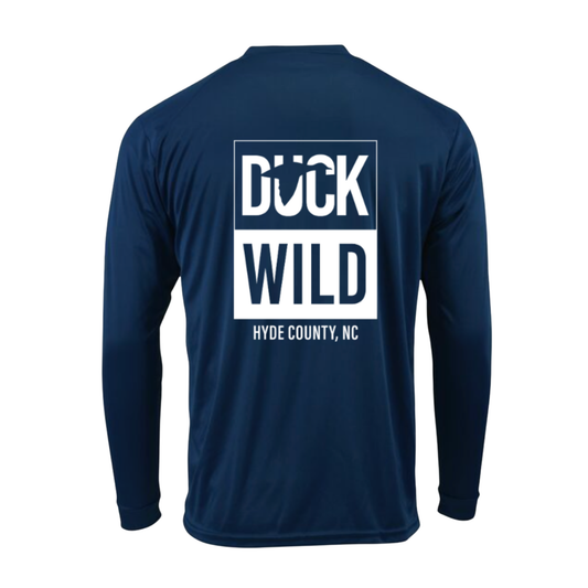 Youth Navy DuckWILD Paragon Long Sleeve Tee