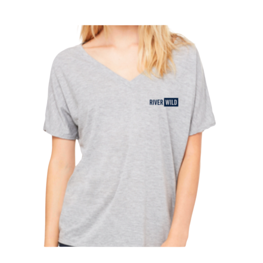 Ladies RiverWild Athletic Heather Slouchy V-Neck Tee