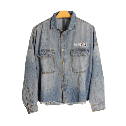 RIVERWILD SKY BLUE DENIM SHACKET