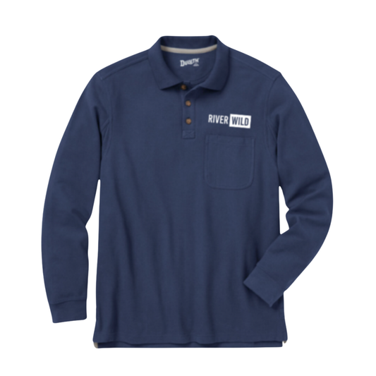 Duluth Abyss Blue Long Sleeve Pocket RW Shirt
