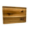 WILD Acacia Small Cutting Board with Drain