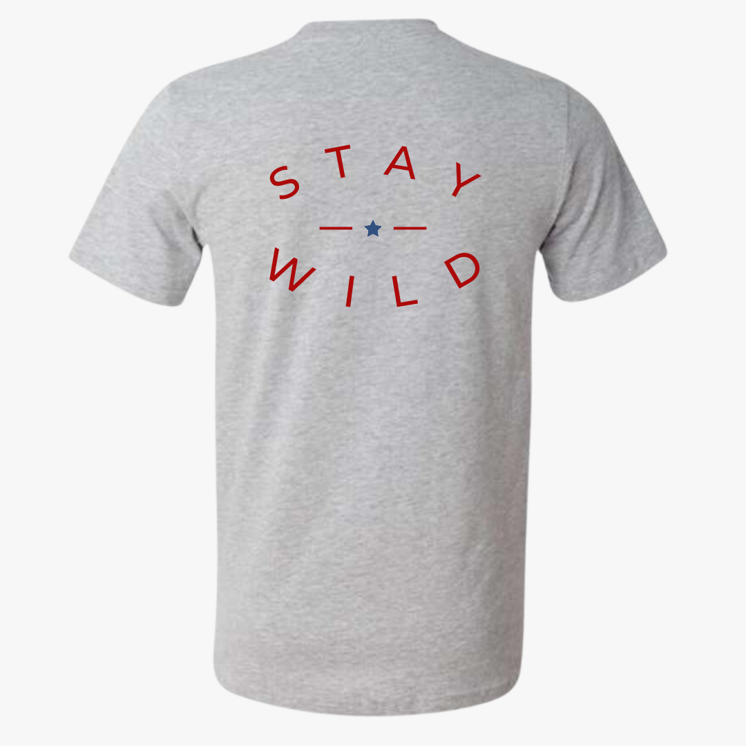 StayWILD Grey Flag Shirt