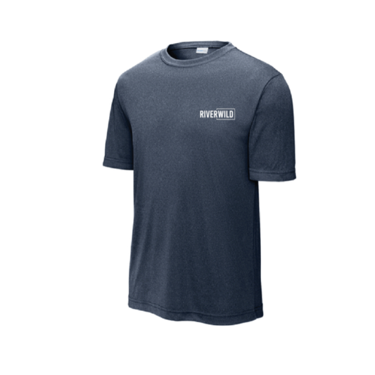 Heather Navy RW Short Sleeve Dri-Fit