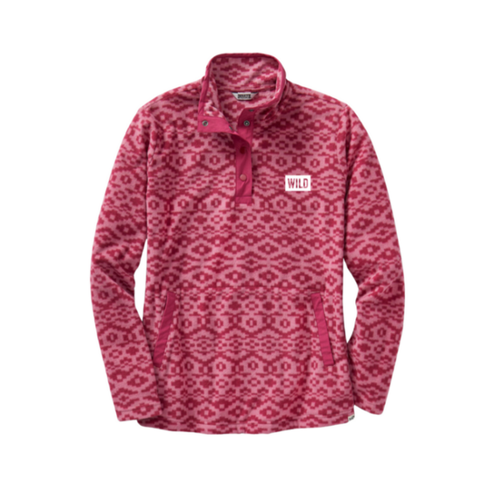 Ladies Duluth Pink Pullover Wild Block