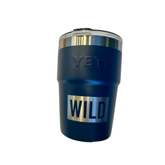 Navy WILD Block 16oz Yeti Rambler