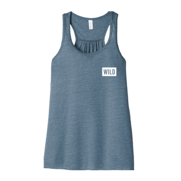WILD BLOCK DENIM TANK