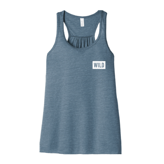 WILD BLOCK DENIM TANK