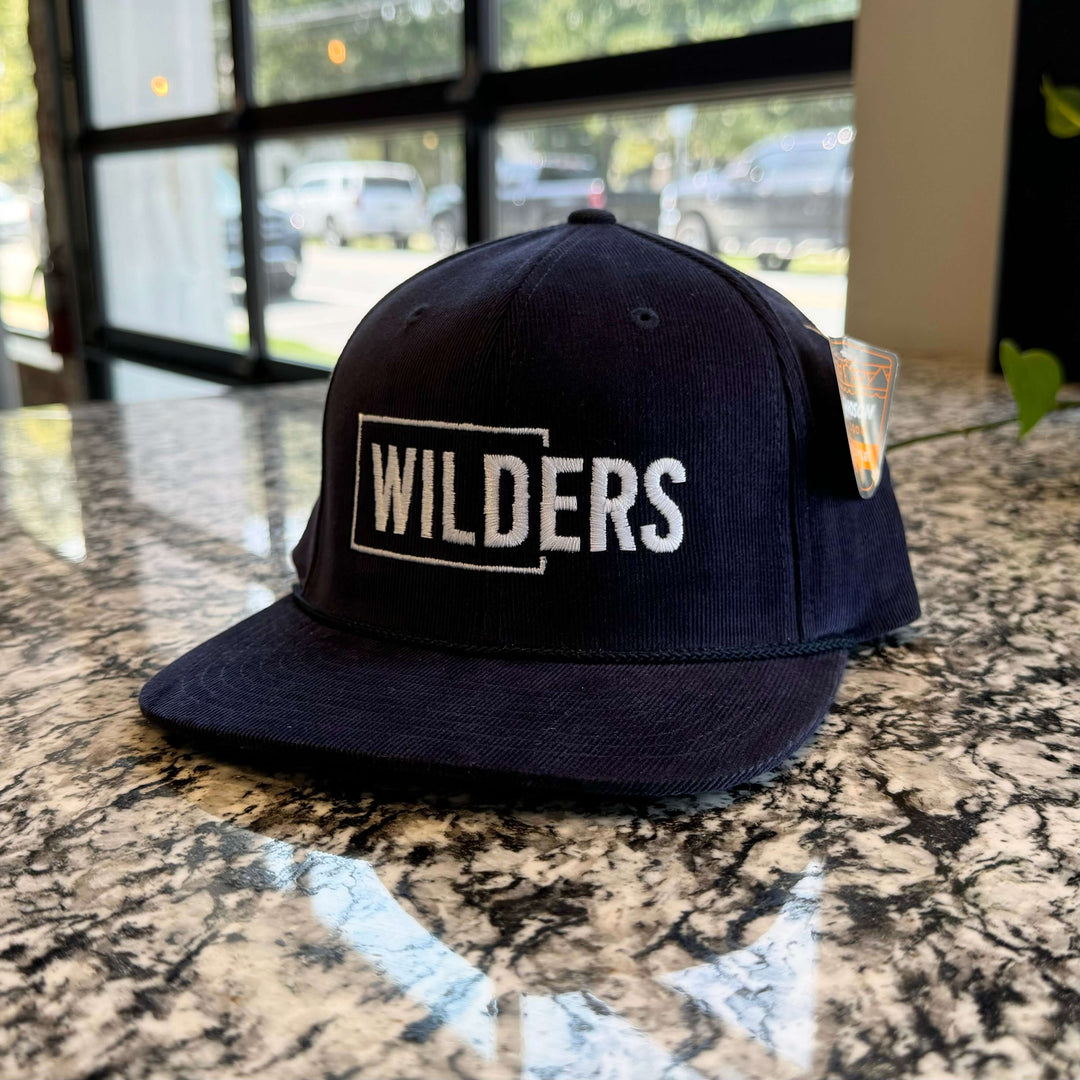 Wilders Navy Corduroy Rope Hat