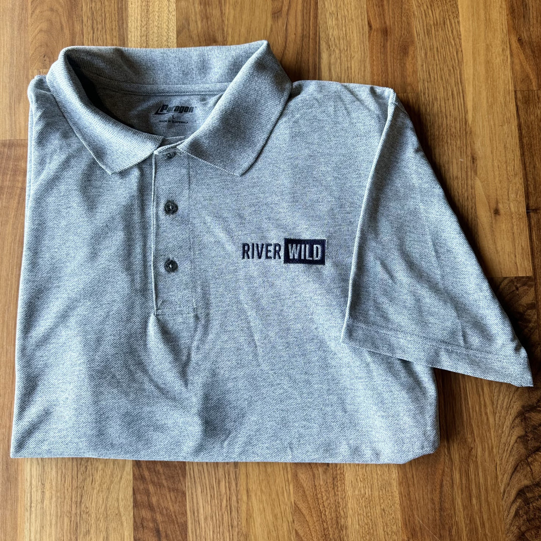 RiverWILD Light Grey Paragon Short Sleeve Polo