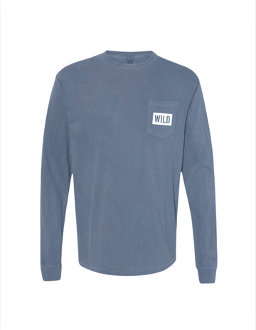 WILD Block Denim Long Sleeve Shirt