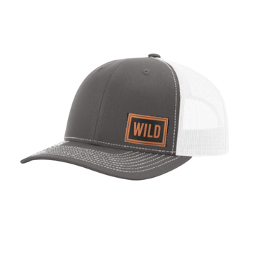WILD Block Patch Grey and White Hat