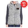 WILD LEATHER PATCH LADIES BLACK EPIC SHERPA VEST