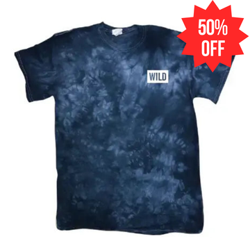 WILD NAVY TYE DYE WASHED TEE