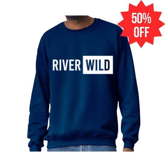 RIVERWILD NAVY GILDAN FLEECE CREW