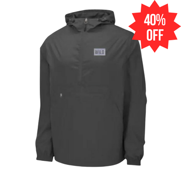 WILD GRAPHITE SPORT TEK PACKABLE ANORAK JACKET