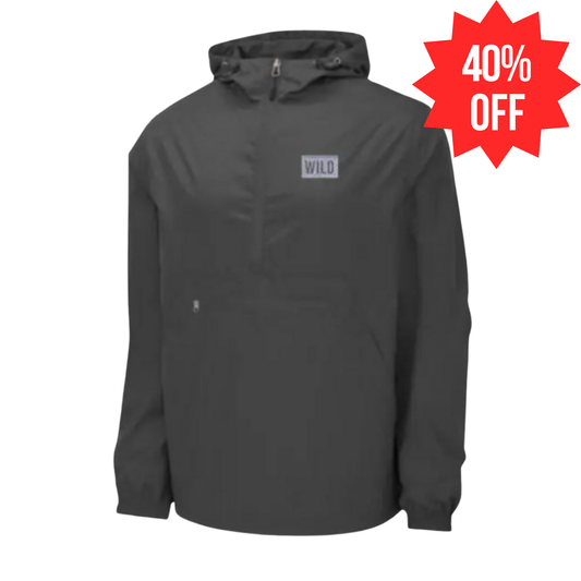 WILD GRAPHITE SPORT TEK PACKABLE ANORAK JACKET
