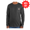 WILD Carbon Heather Carhartt Long Sleeve Pocket Tee