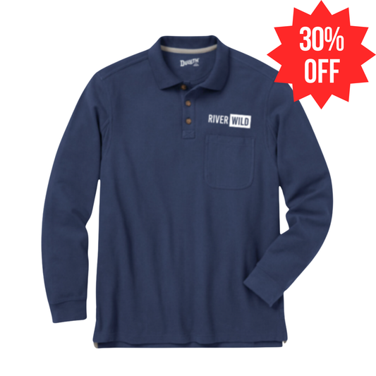Duluth Abyss Blue Long Sleeve Pocket RW Shirt