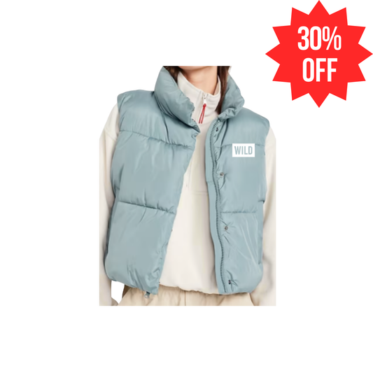 Ladies Puffer Vest WILD Block